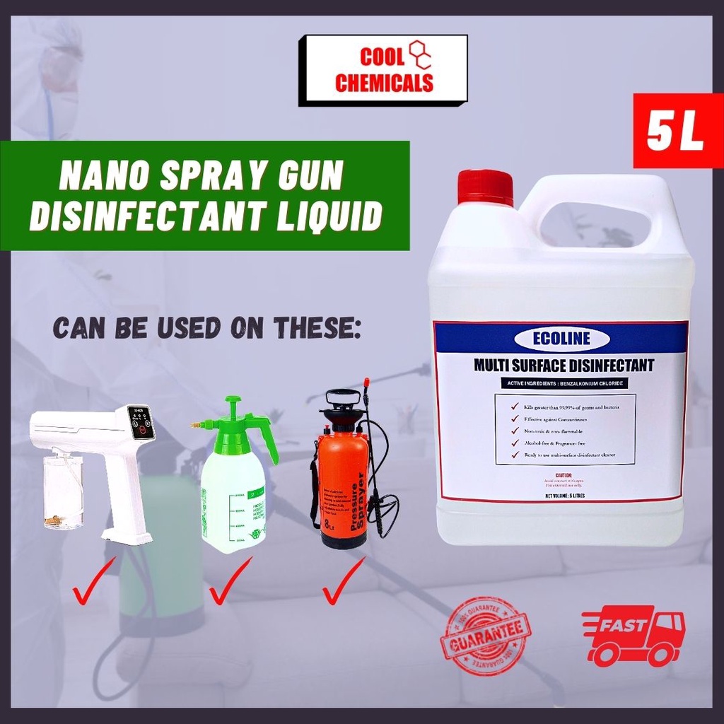 MultiSurface Disinfectant Liquid BKC BASED ( Nano Mist / Fogging