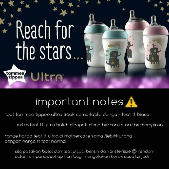 tommee tippee ultra teats on normal bottles
