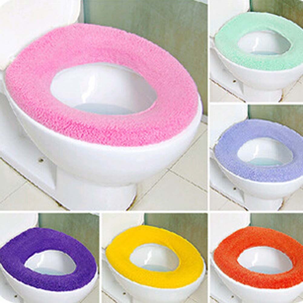 pink toilet lid cover