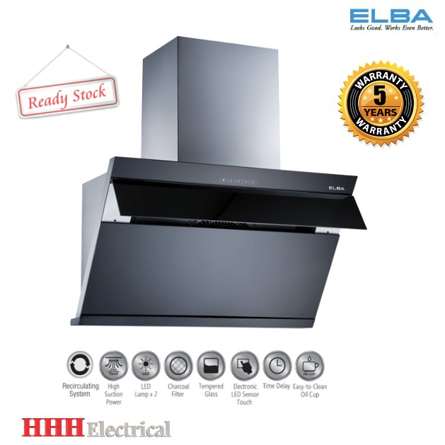 Elba Designer Hood Eterno Eh E9121st Bk Shopee Malaysia