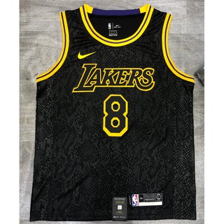 【hot pressed】NBA jersey Los Angeles Lakers No.8 KOBE black snake print and other jerseys basketball jersey