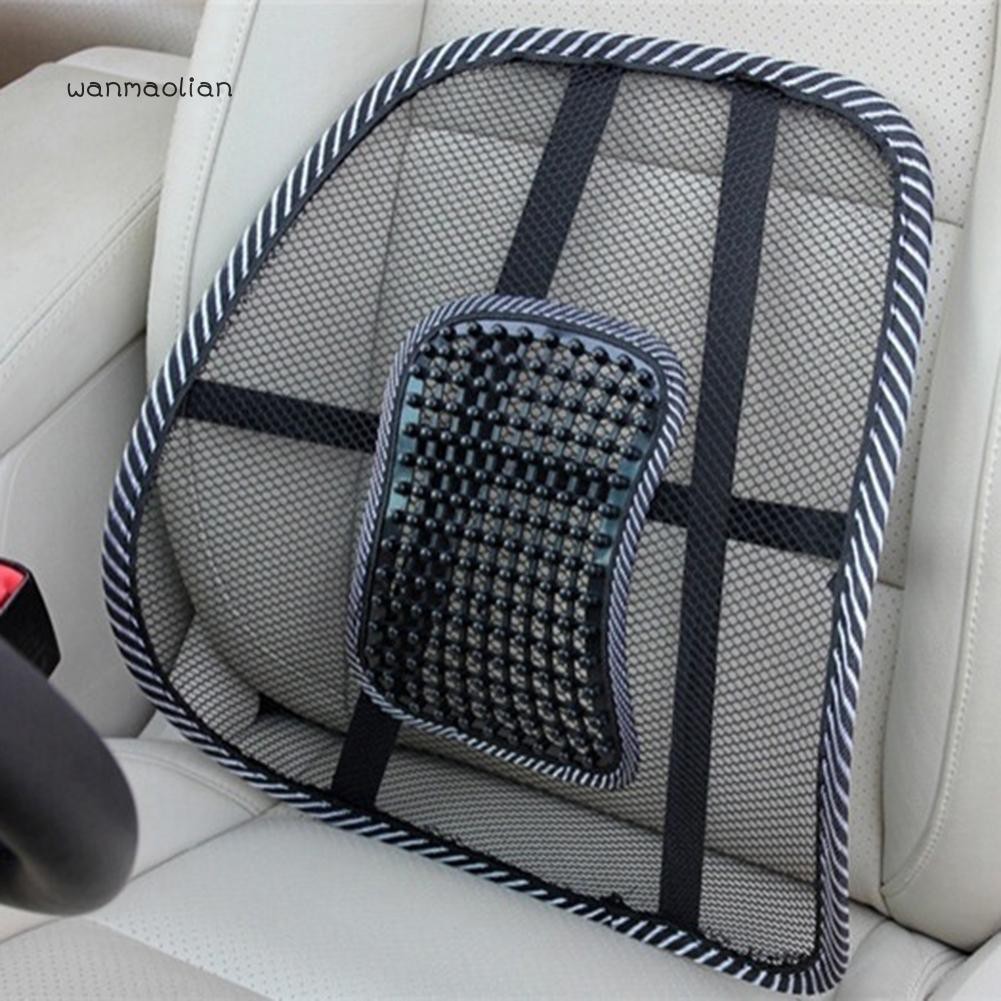 Wm Breathable Mesh Car Seat Cushion Pad Chair Back Massage Lumber