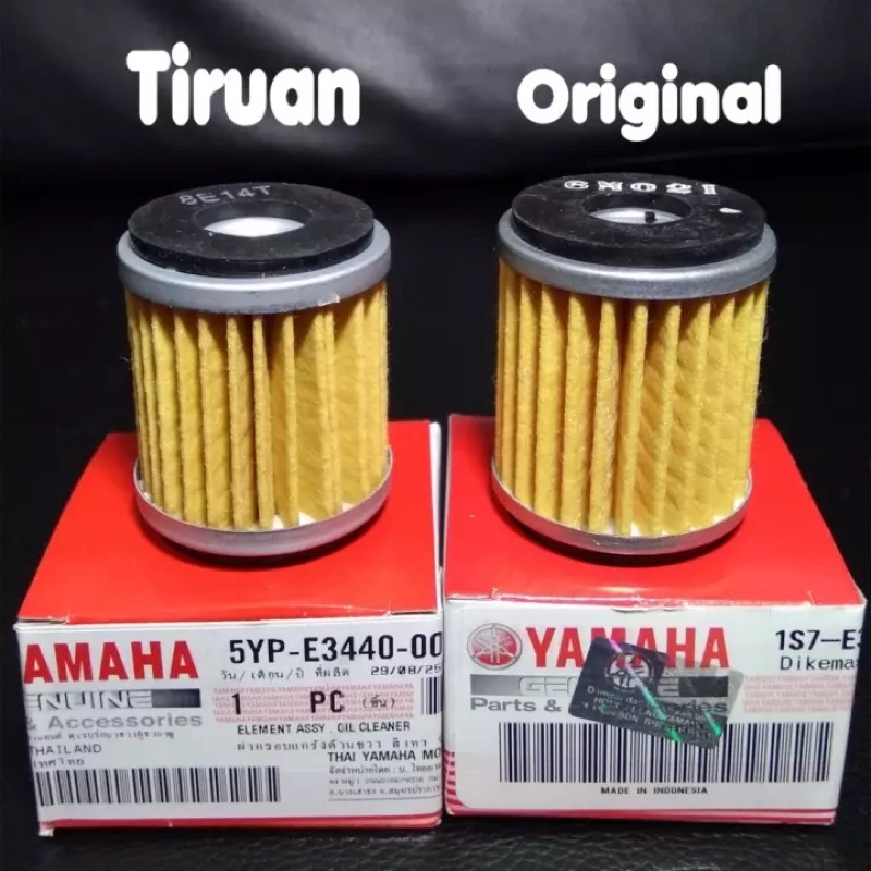 OIL FILTER 100 ORIGINAL YAMAHA PENAPIS MINYAK LC135 V1V6 FZ150 Y15ZR