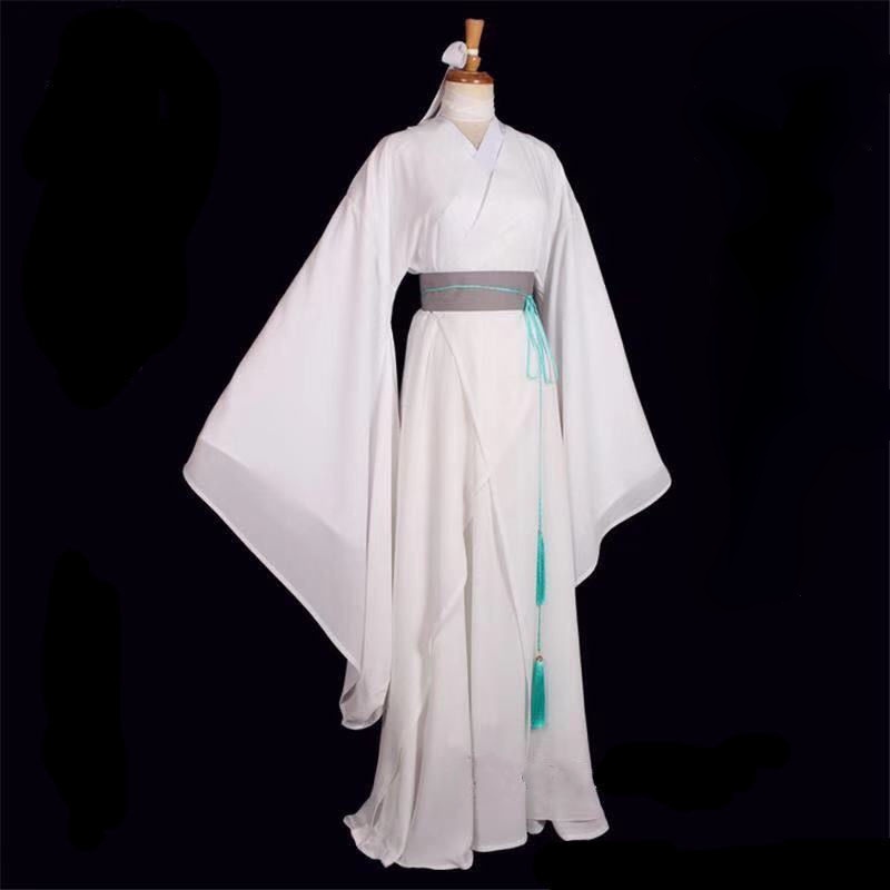 Xie Lian Cosplay Tian Guan Ci Fu Cosplay Xie Lian Cosplay Costume Xielian Wigs Bamboo Hat Prop Chinese Hanfu