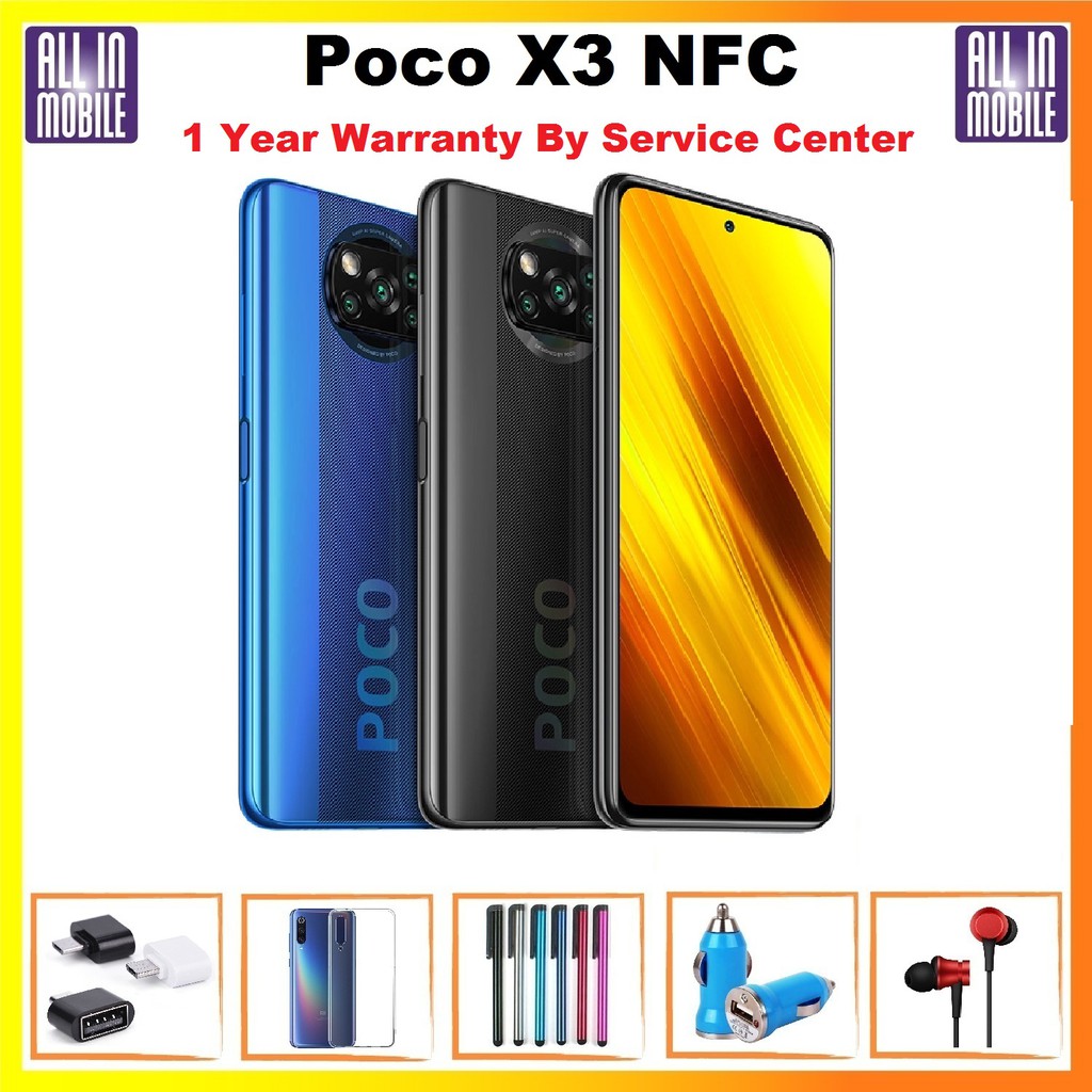 Poco X3 NFC [128GB+6GB / 64GB+6GB] Original Set [1 Year