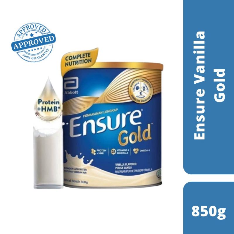 Ensure Gold Vanilla 850g Tin (Adult Complete Nutrition) Shopee Malaysia