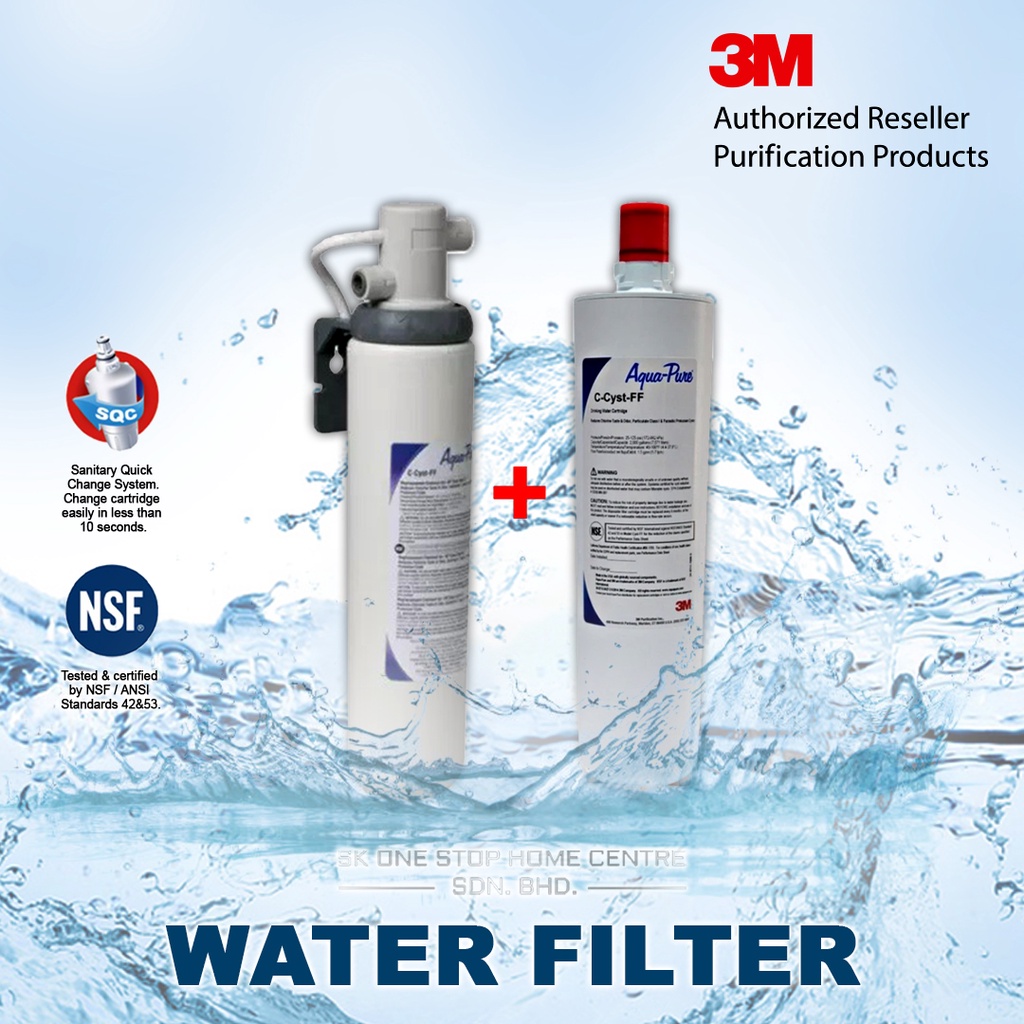 (BUNDLE) 3M AP Easy Cyst-FF Indoor Water Filter + 3M C-Cyst-FF ...