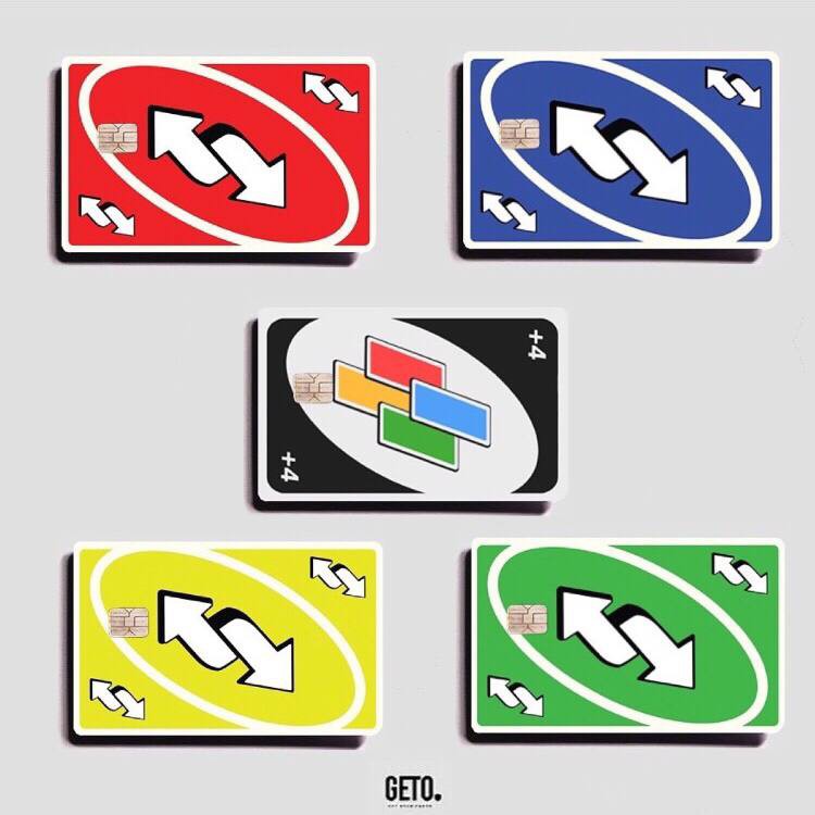 GETO CARDS MALAYSIA UNO REVERSE SKIN ATM CARD STICKER UNO CARD GAMES ...