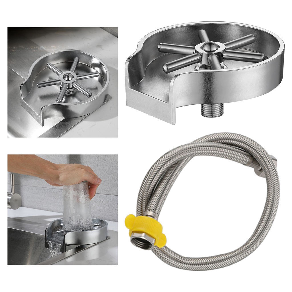 [SIMHOAMY] Glass Cup Rinser Washer for Kitchen Sinks for Milk Tea