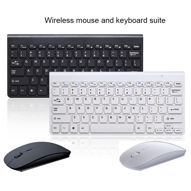Wireless Slim Keyboard and Mouse Combo 2.4G for Mac Apple PC Laptop Full Size