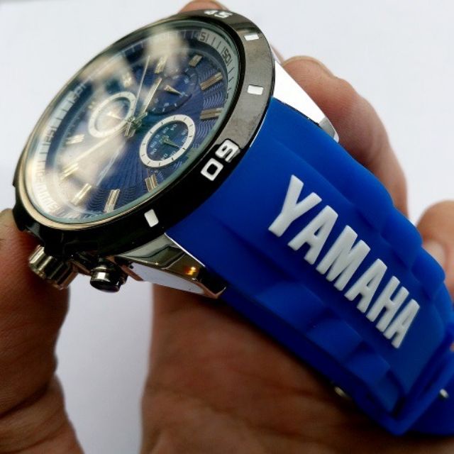 Jam Tangan Chronograph 125zr Free Baju Yamaha Ready Limited Edition Original Shopee Malaysia