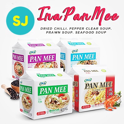 Halal Ina Pan Mee Original Seafood Dried Chilli Shrimp Assorted Flavours Shopee Malaysia