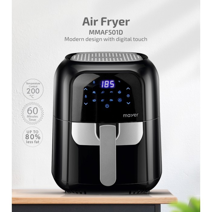 MAYER AIR FRYER MMAF501D (5.5L) Shopee Malaysia