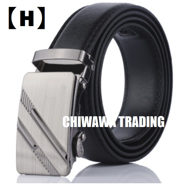 100% Top Cow Buckle Genuine Leather Luxury Men's Belt Pronged Pin Strap