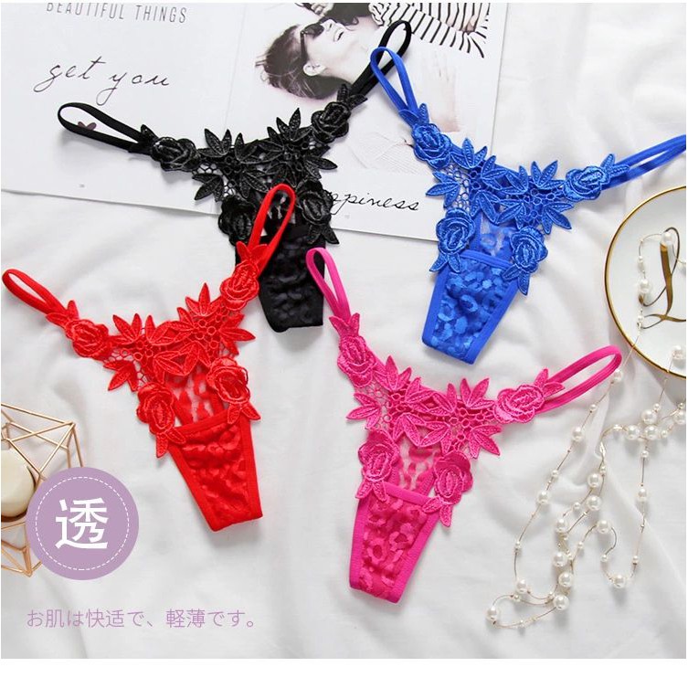 ༺༒ Hot ༒༻ Women Low Waist Lace Transparent Panties