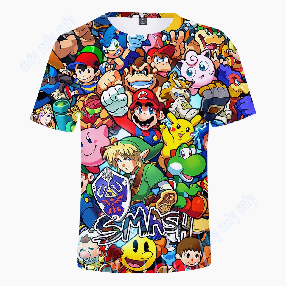 super smash bros t shirt
