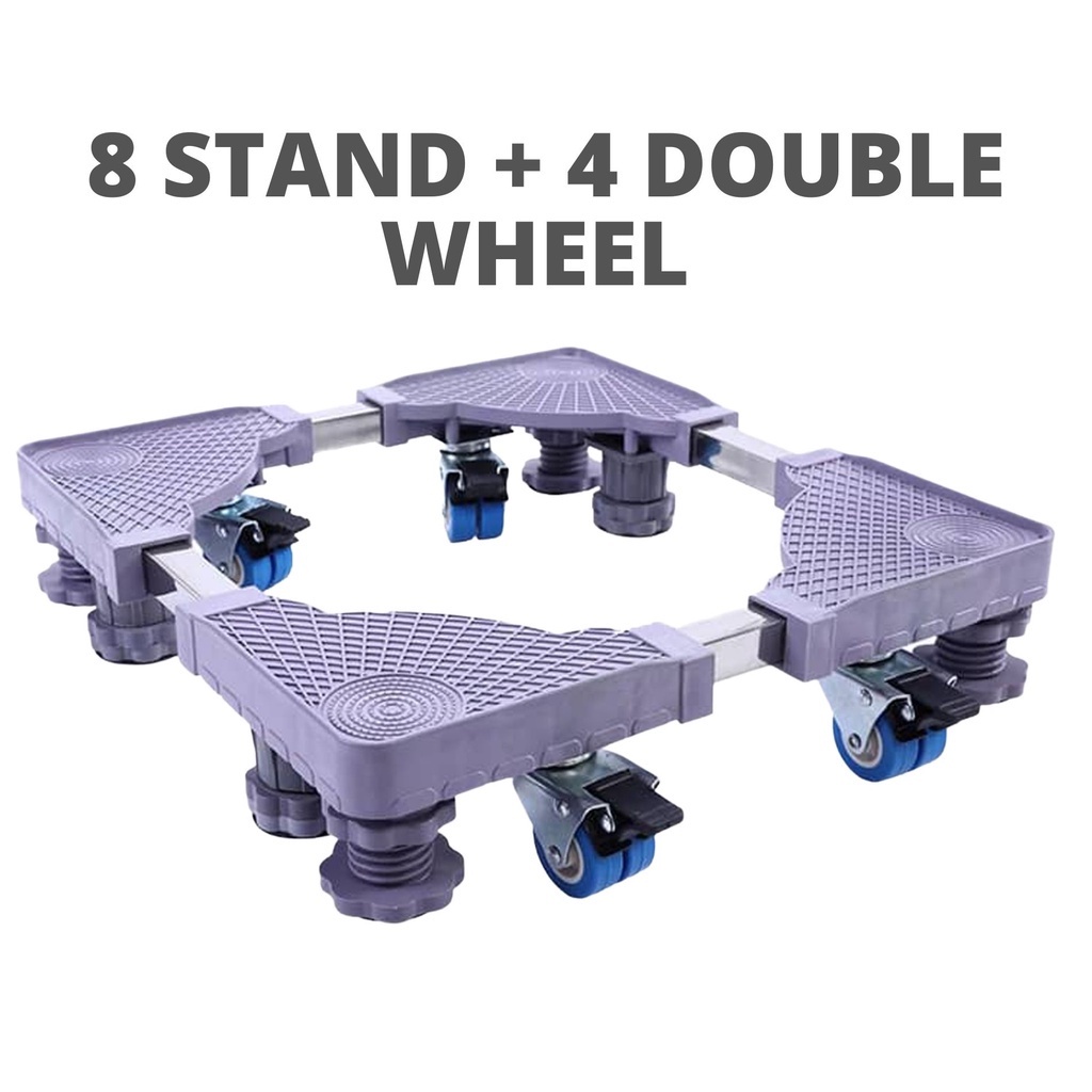 Heavy Duty Washing Machine Stand Casters Movable Mobile Refrigerator Adjustable Base Large Universal Rotation 4 Wheels