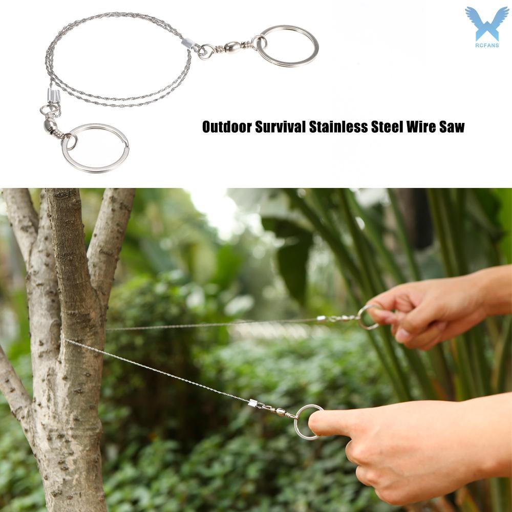 Emergency Survival Stainless Steel Wire Saw Camping Hunting  Climbing Gear JS 