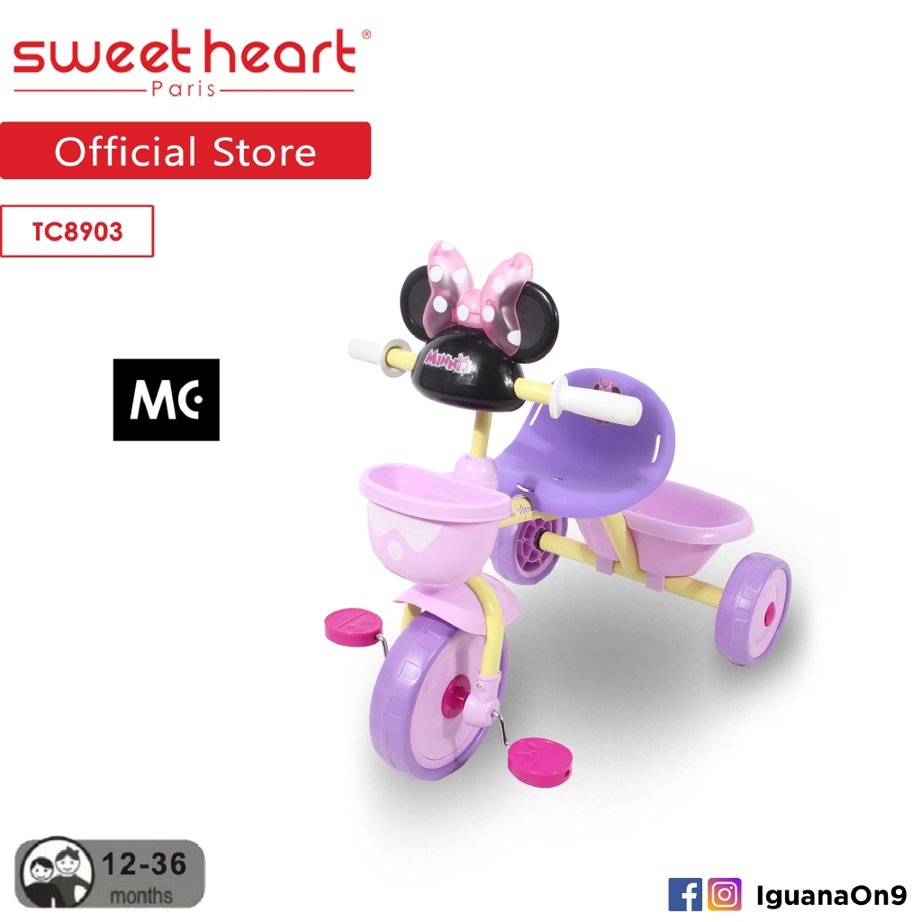 mickey mouse trike with parent handle
