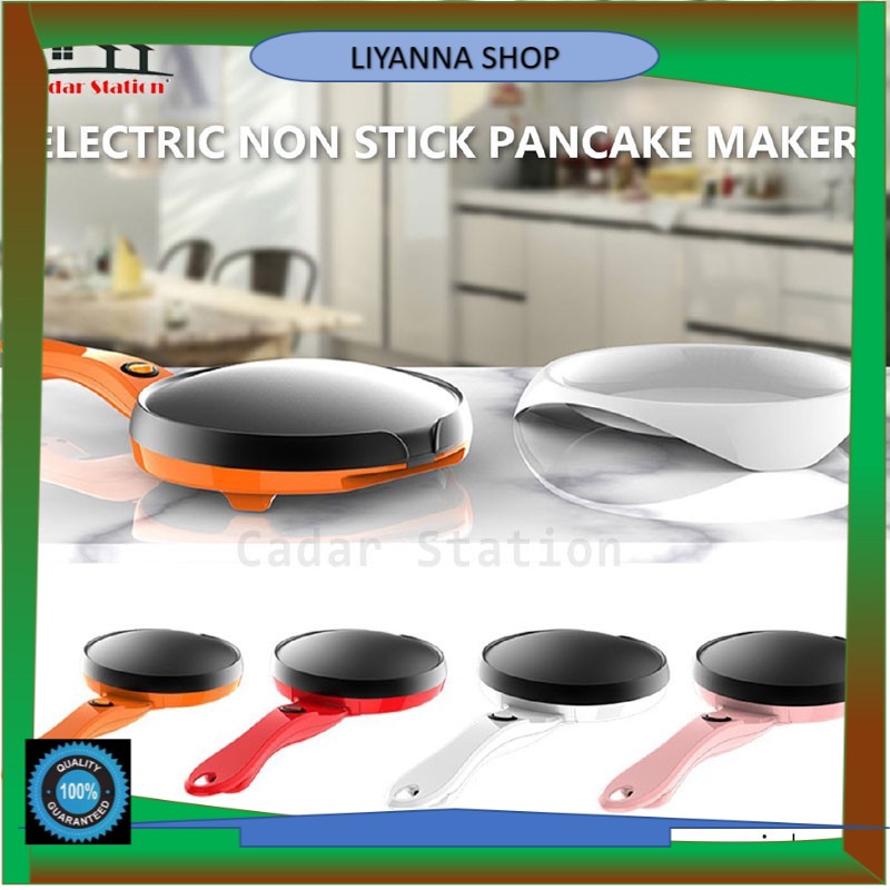 Household Non-Stick Crepe Maker Pan Electric Pancake Cake Machine Frying Griddle Portable Kitchen Baking Tool 220V 600W