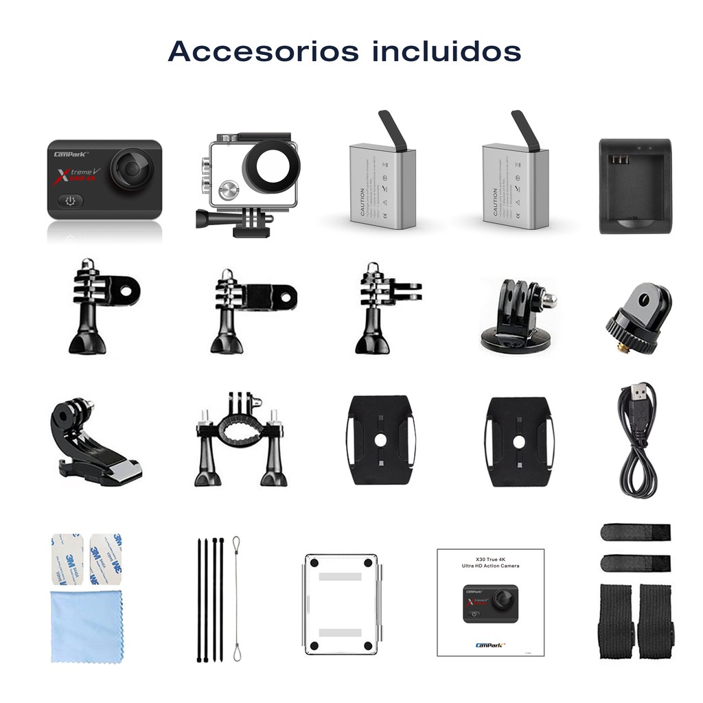 Campark X30 Native 4k 60fps Action Camera 20mp With Eis Anti Shake Touch Screen Wifi Waterproof Camera 40m Shopee Malaysia