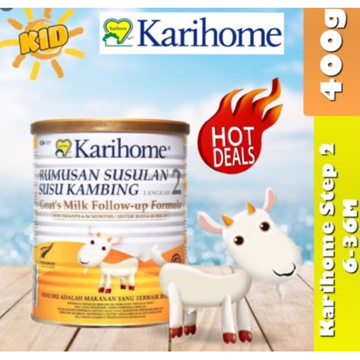 AUTHENTIC KARIHOME STEP 2 Goat Milk Formula Follow on ...