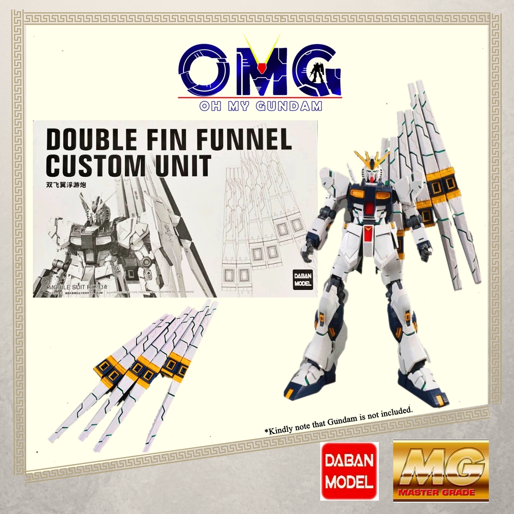 Daban Weapon MG Nu Double Fin Funnel Custom Unit MG RX93 V Gundam V Ka
