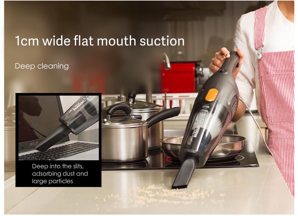 Deerma DX115C Portable Handheld Vacuum Cleaner 15KPa HEPA 2 in 1 Portable Car Dust Collector