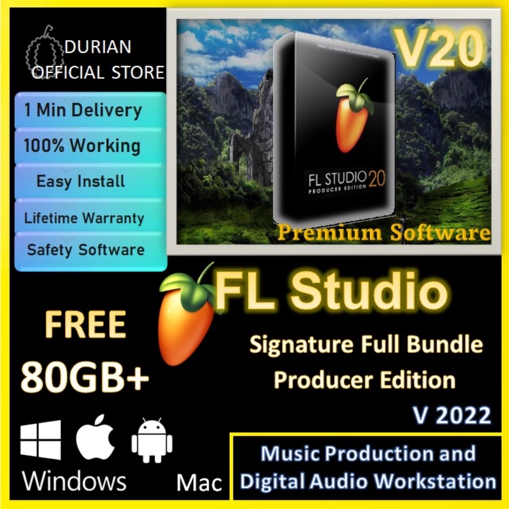 FL Studio  Signature? Bundle Producer Edition 80GB Plugins VST  Music Audio Production Windows Mac | Shopee Malaysia