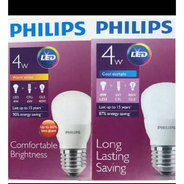 Philips Led 4 Watt And White Color | Shopee Malaysia