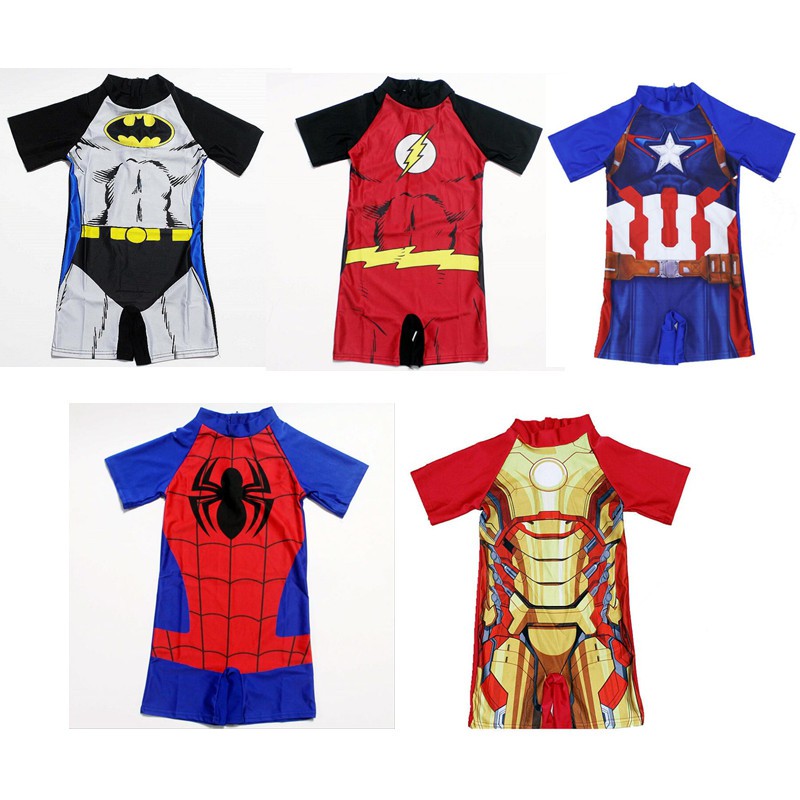 childrens superhero swimming costumes