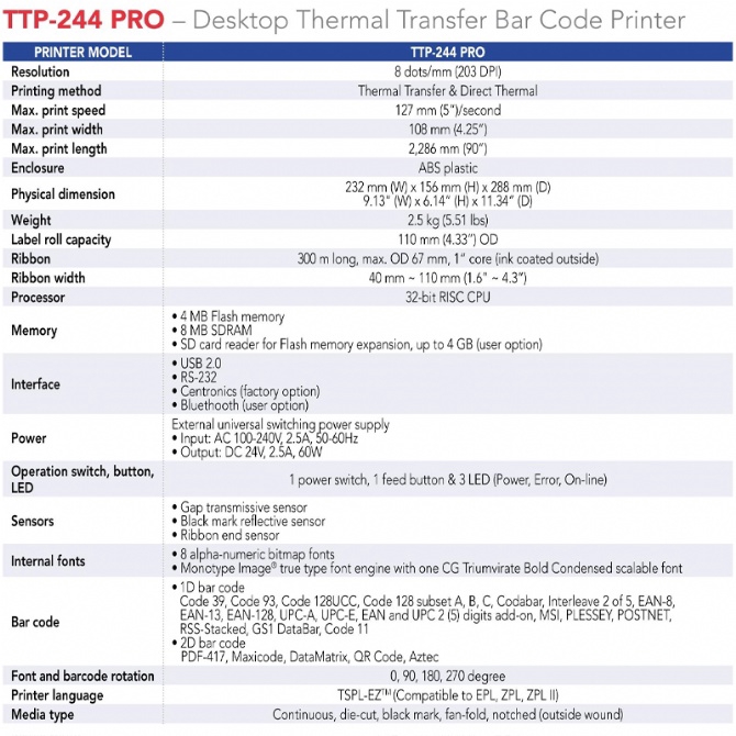 tsc barcode printer printing problems