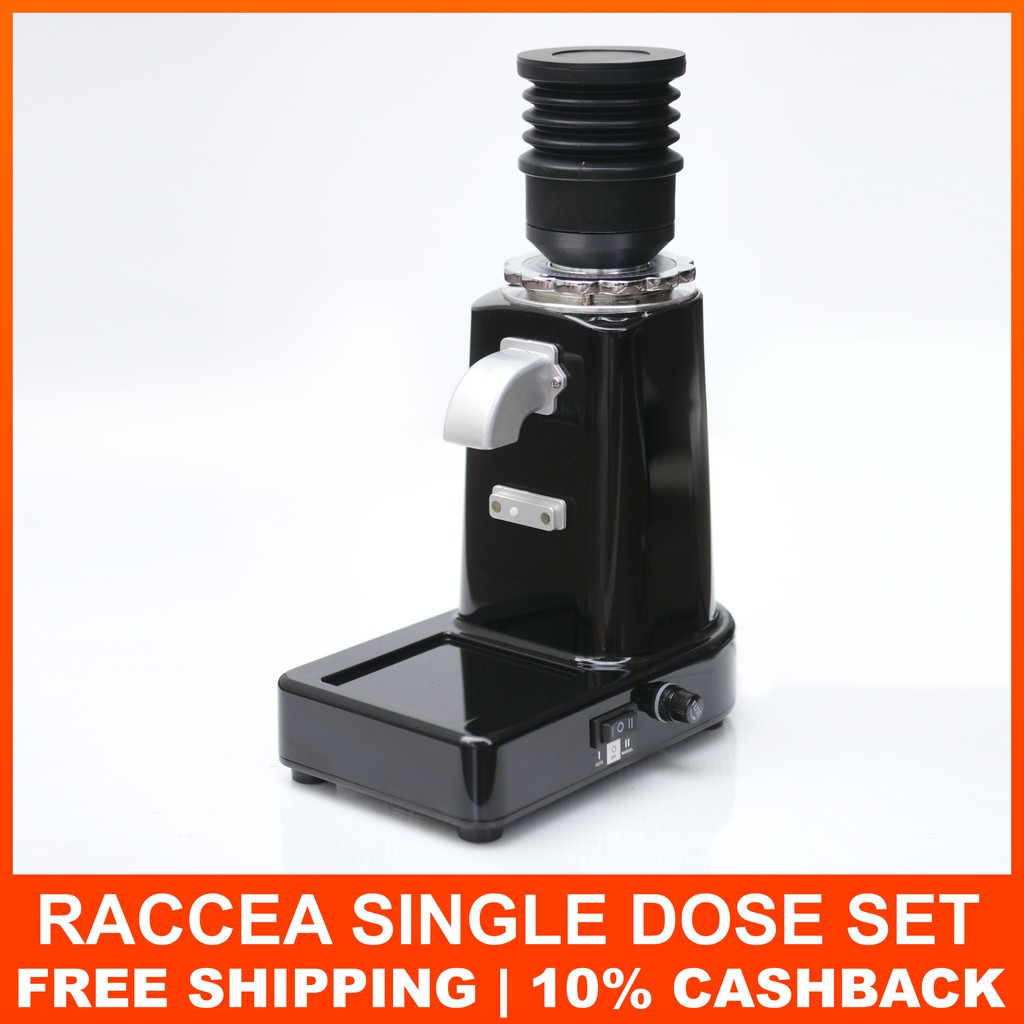 Raccea grinder Single Dose Hopper & Silicon Bellow Advanced. Blow up hopper dosing cup coffee funnel, dosing ring