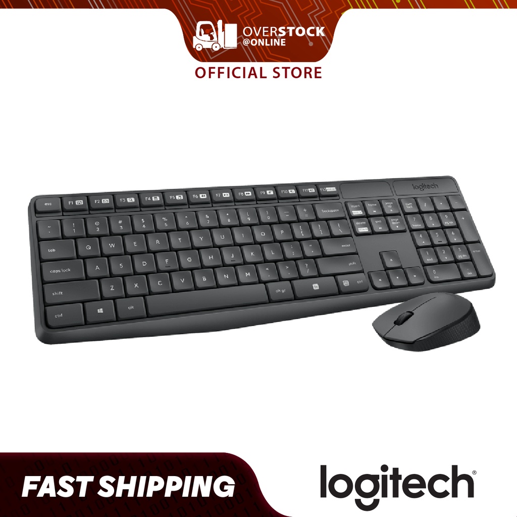 Logitech Wireless Keyboard & Mouse Combo MK220 / MK235 with 2.4 GHz ...