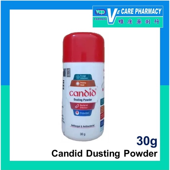 Candid Dusting Powder 30g Anti Fungal & Anti Bacterial (Exp 11/2024