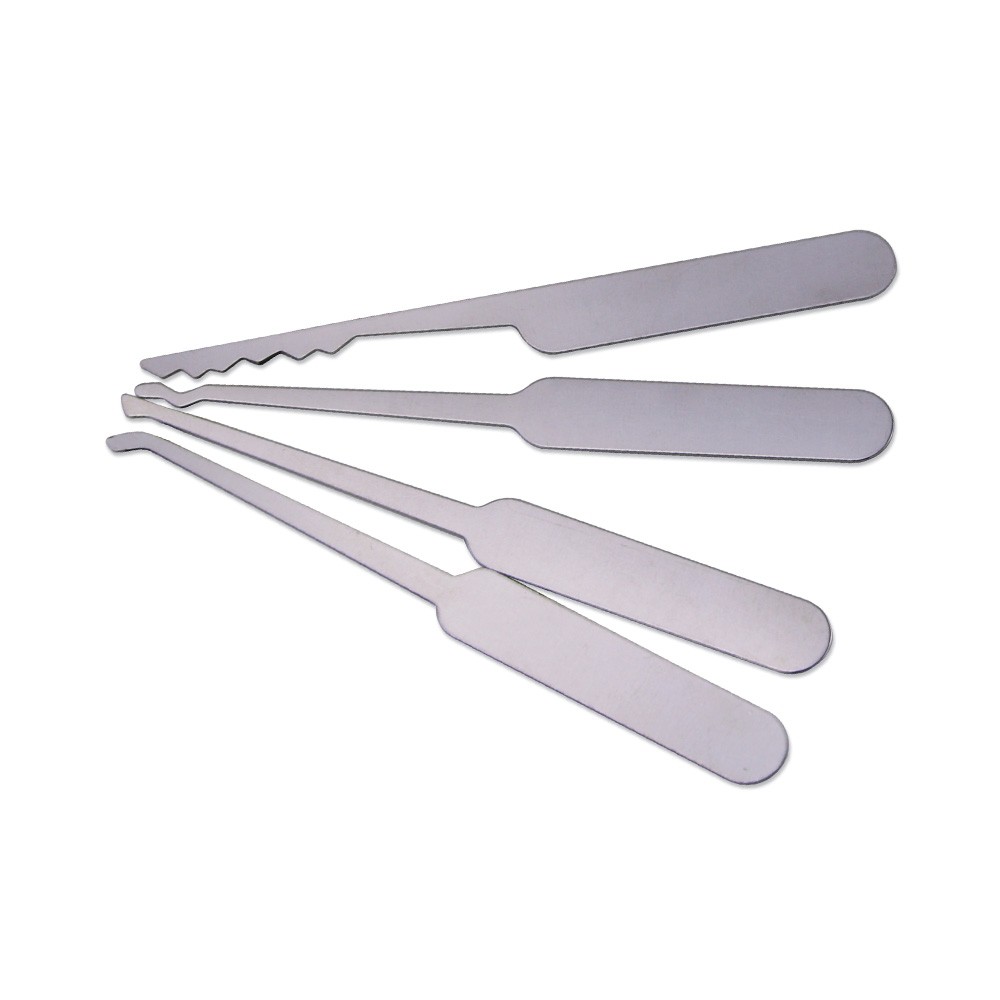 Workshop Heavy Professional Door Unlock Kit Credit Card Size Lock Pick LOCKMALL 5 Piece Tool - Image 4