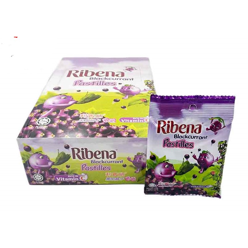 36 Packs Ribena Pastilles Blackcurrent Gummy Candy 10g HALAL (LOCAL ...