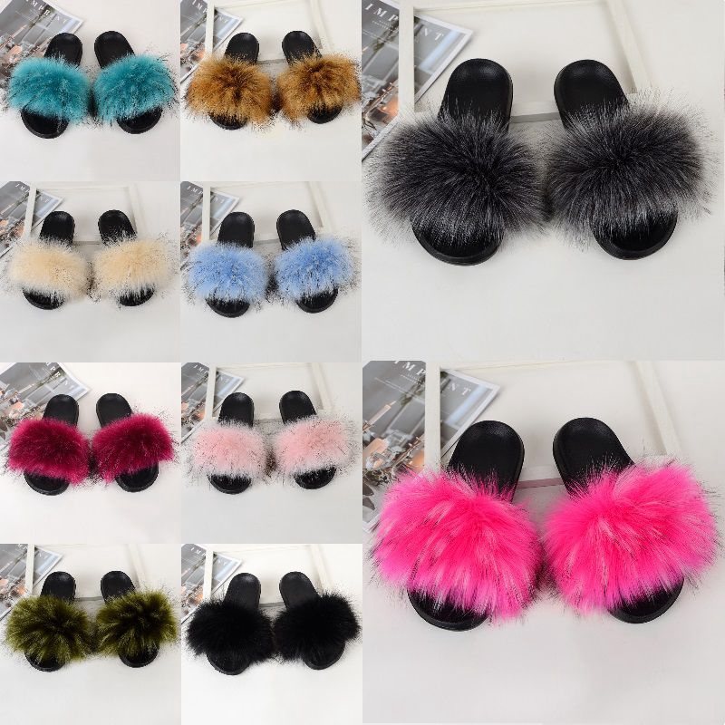 furry slippers for adults