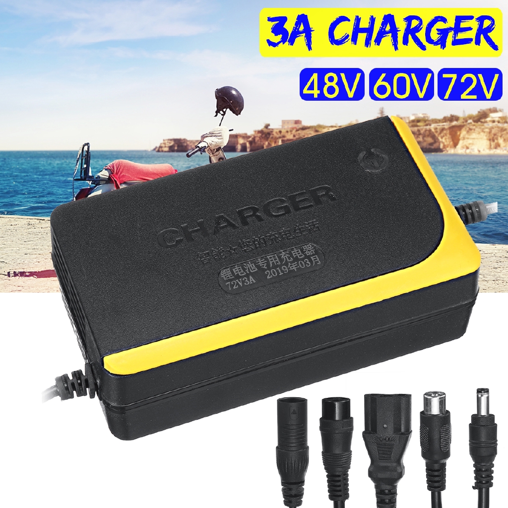 60V 3A Charger Lithium Battery for Skateboard Single-wheeled Electric Bicycle 8h 