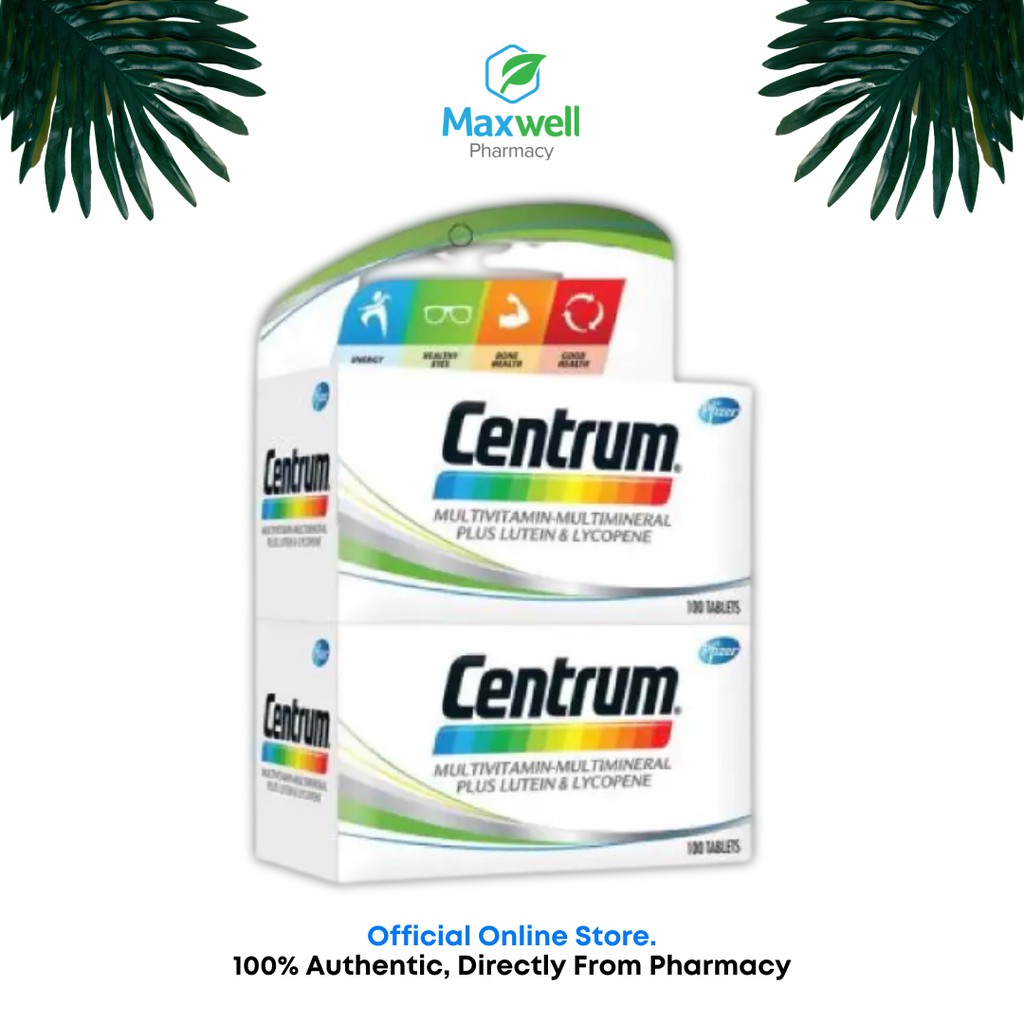 CENTRUM MultivitaminsMultimineral Plus Lutein & Lypocene 2x100's