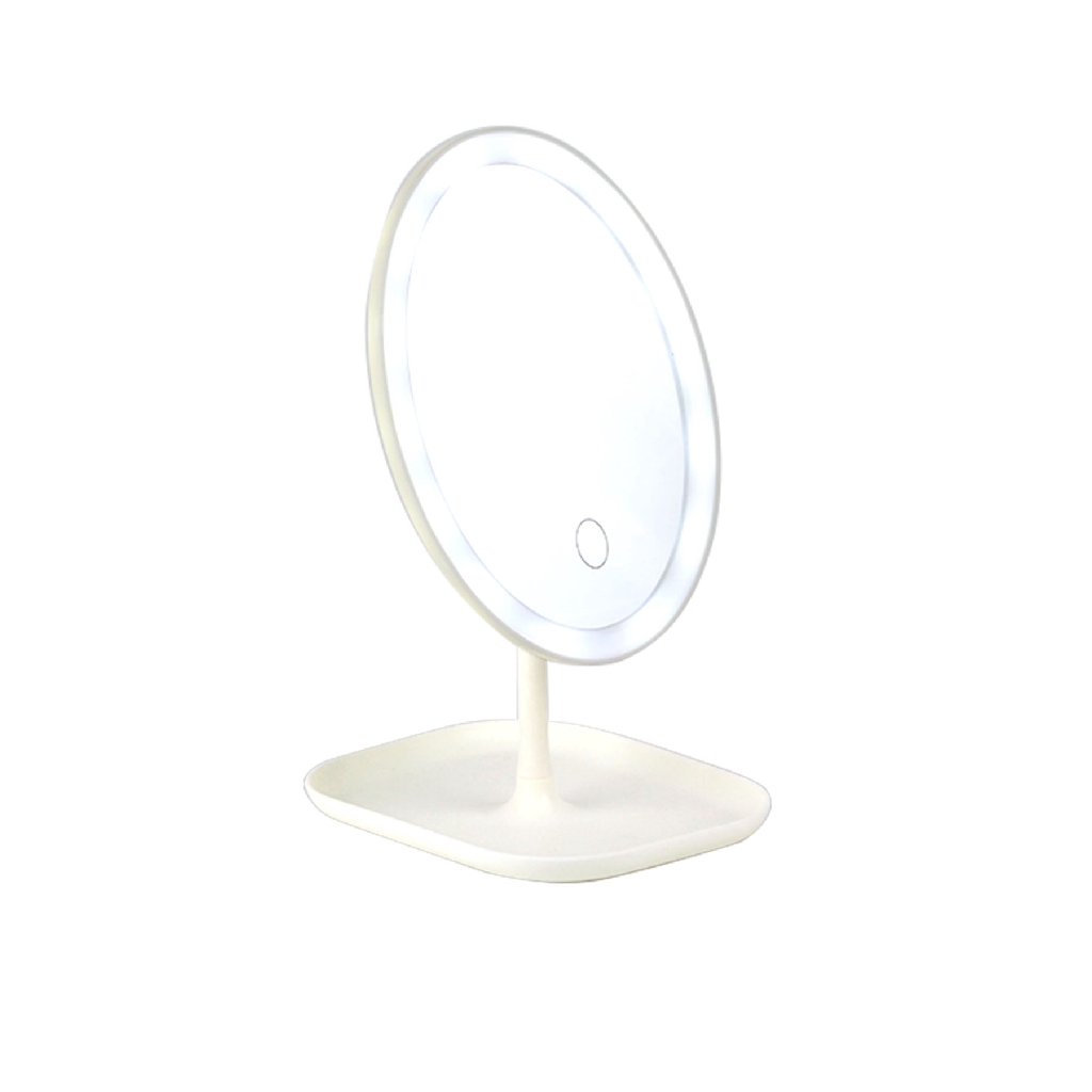 LED Light Makeup Beauty Makeup Mirror Adjustable Rotation Countertop Cosmetic Mirror ( JF116 )