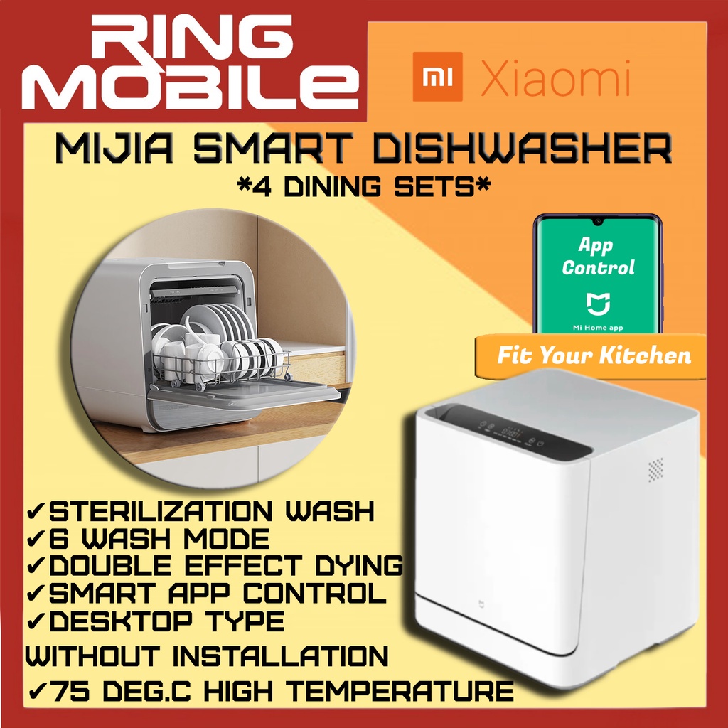 [Ready Stock] Xiaomi Mijia Smart Dishwasher Machine Wireless