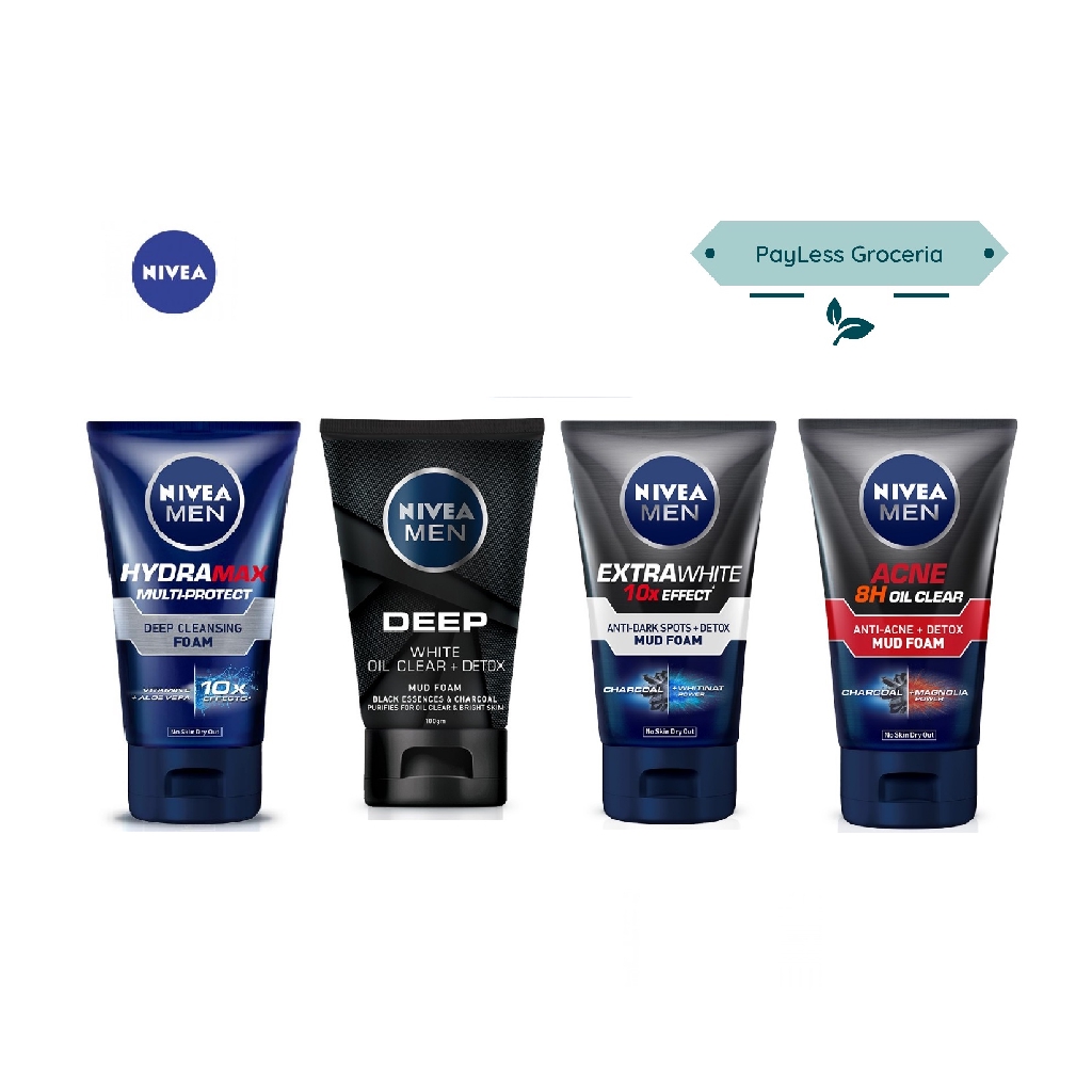 nivea men acne control brightening mud scrub