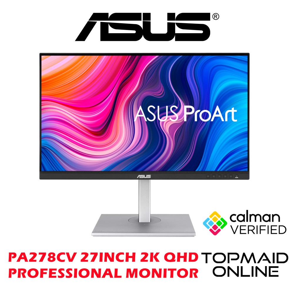 ASUS ProArt PA278CV 27INCH 2K IPS HDR 10 PROFESSIONAL MONITOR Shopee