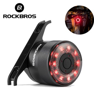 Image of ROCKBROS Bicycle Taillight USB Charging Safety Night Riding Warning Road Mountain Bike Taillight Bike Accessories Q3 Smart Taillight