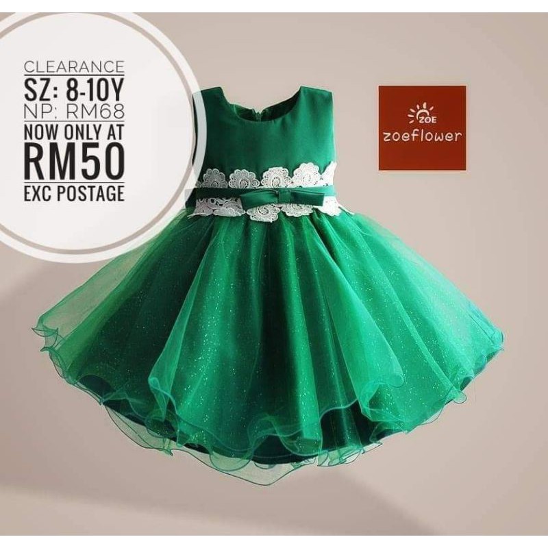 zoe flower dinner dress for kids Shopee Malaysia