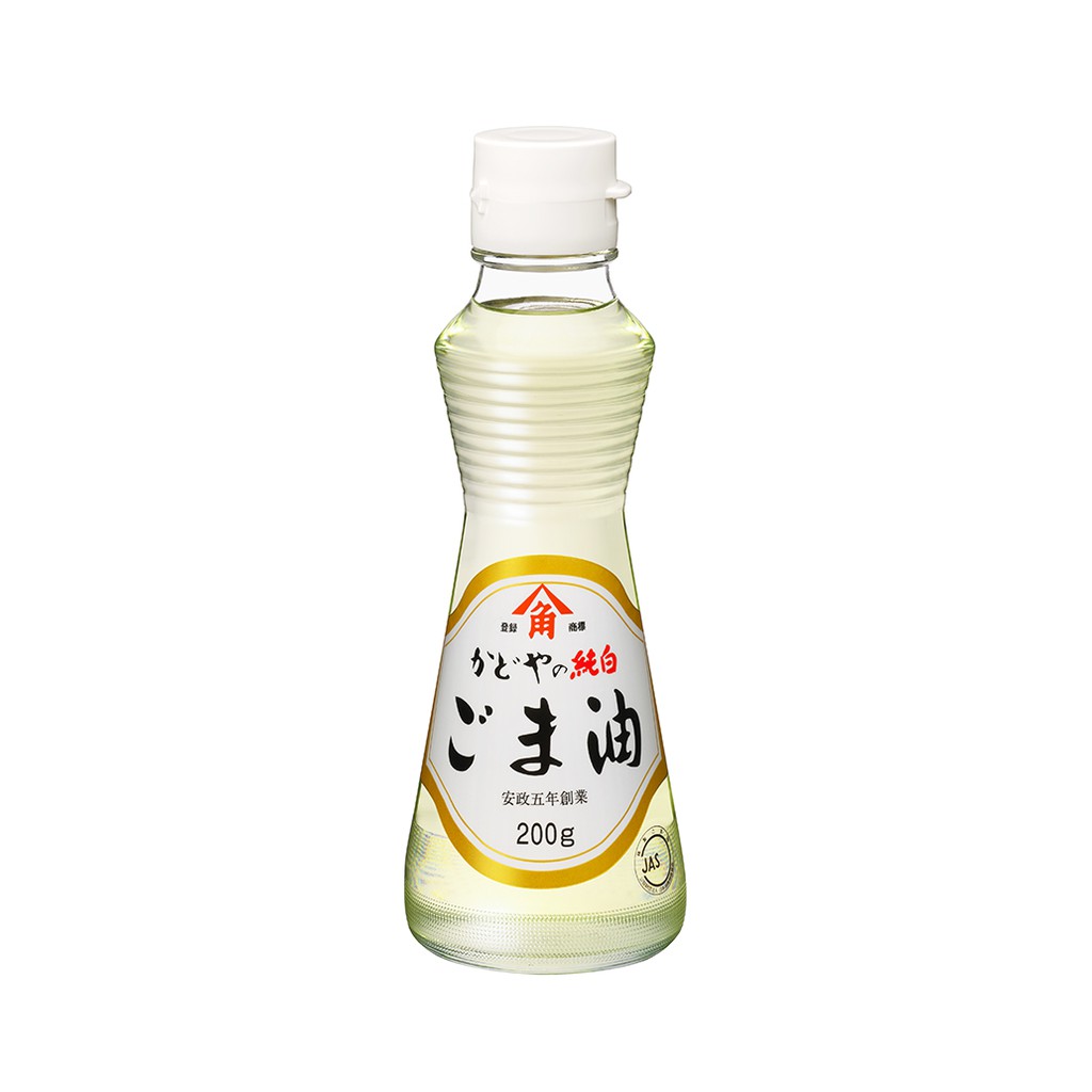 Kadoya Pure White Sesame Oil 200g Kadoya Junpaku Goma Abura 200g