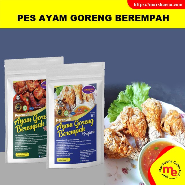 Pes Ayam Goreng Berempah Original Dan Spicy Darina Food Ready Stok Shopee Malaysia