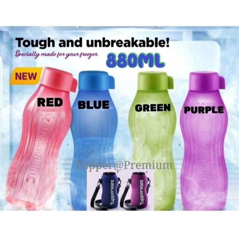 TUPPERWARE XtremAqua™ 880ml Eco Bottle - The First Ever Freezer Safe water bottle ( 1pc )