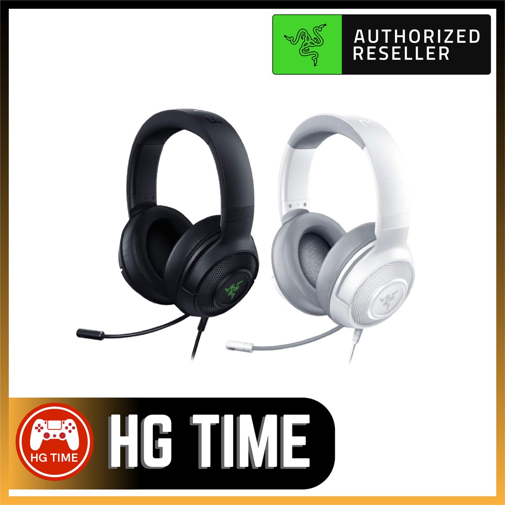 Razer Kraken X Gaming Headset Mercury White Razer Kraken X Black
